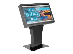 Peerless-AV Landscape Kiosk KILH555-EUK - Pied - pour Écran LCD - verrouillable - noir brillant - Taille d'écran : 55" - Interface de montage : 700 x 400 mm - posé sur le sol - KILH555-EUK - Montages pour TV et moniteur