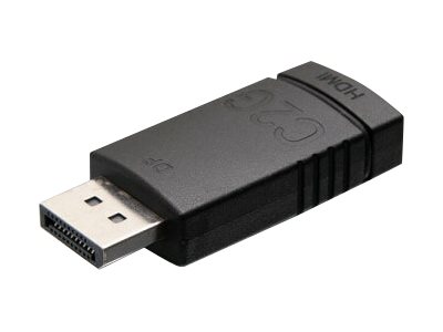 C2G DisplayPort to HDMI Adapter Converter - 4K 30Hz - Adaptateur vidéo - DisplayPort mâle soudé pour HDMI femelle soudé - noir - moulé, support 4K - 84285 - Câbles HDMI