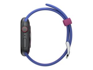 OtterBox - Sacoche pour montre intelligente - antimicrobien - acier inoxydable, silicone infusé d'argent - blueberry tarte - pour Apple Watch SE, Series 3, Series 4, Series 5, Series 6, Series 7 - 77-90245 - Sacs multi-usages