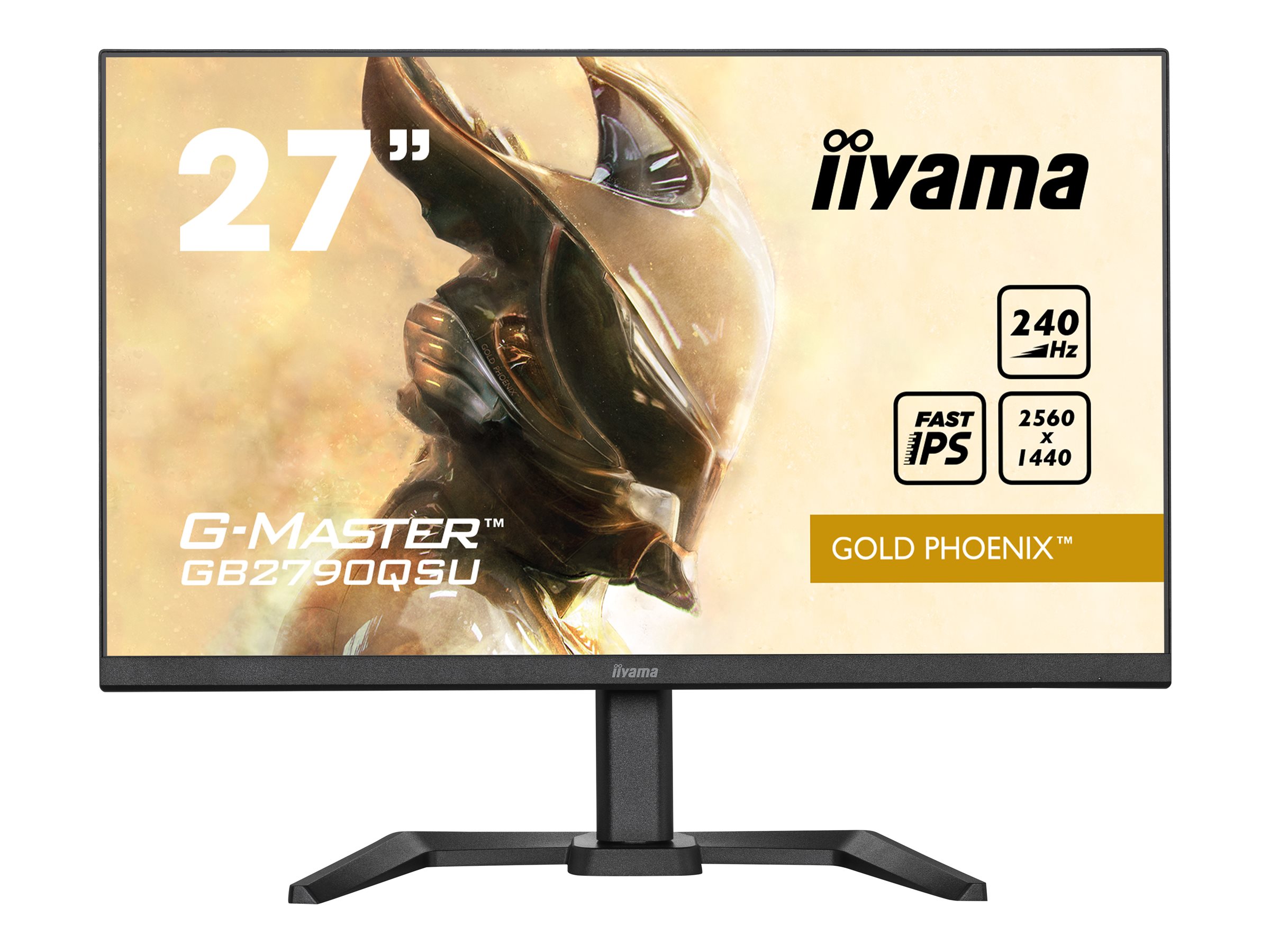 iiyama G-MASTER GB2790QSU-B5 - Écran LED - 27" - 2560 x 1440 QHD @ 240 Hz - Fast IPS - 400 cd/m² - 1000:1 - 1 ms - HDMI, DisplayPort - haut-parleurs - noir, mat - GB2790QSU-B5 - Écrans d'ordinateur