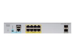 Cisco Catalyst 2960CX-8PC-L - Commutateur - Géré - 8 x 10/100/1000 (PoE+) + 2 x SFP + 2 x 10/100/1000 - de bureau, Montable sur rack, Montage sur rail DIN, fixation murale - PoE+ (124 W) - WS-C2960CX-8PC-L - Concentrateurs et commutateurs gigabit