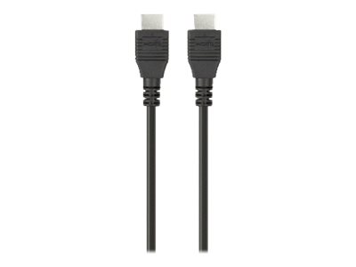 Belkin Câble HDMI haute vitesse avec Ethernet - Câble HDMI avec Ethernet - HDMI mâle pour HDMI mâle - 2 m - double blindage - F3Y020BT2M - Câbles HDMI