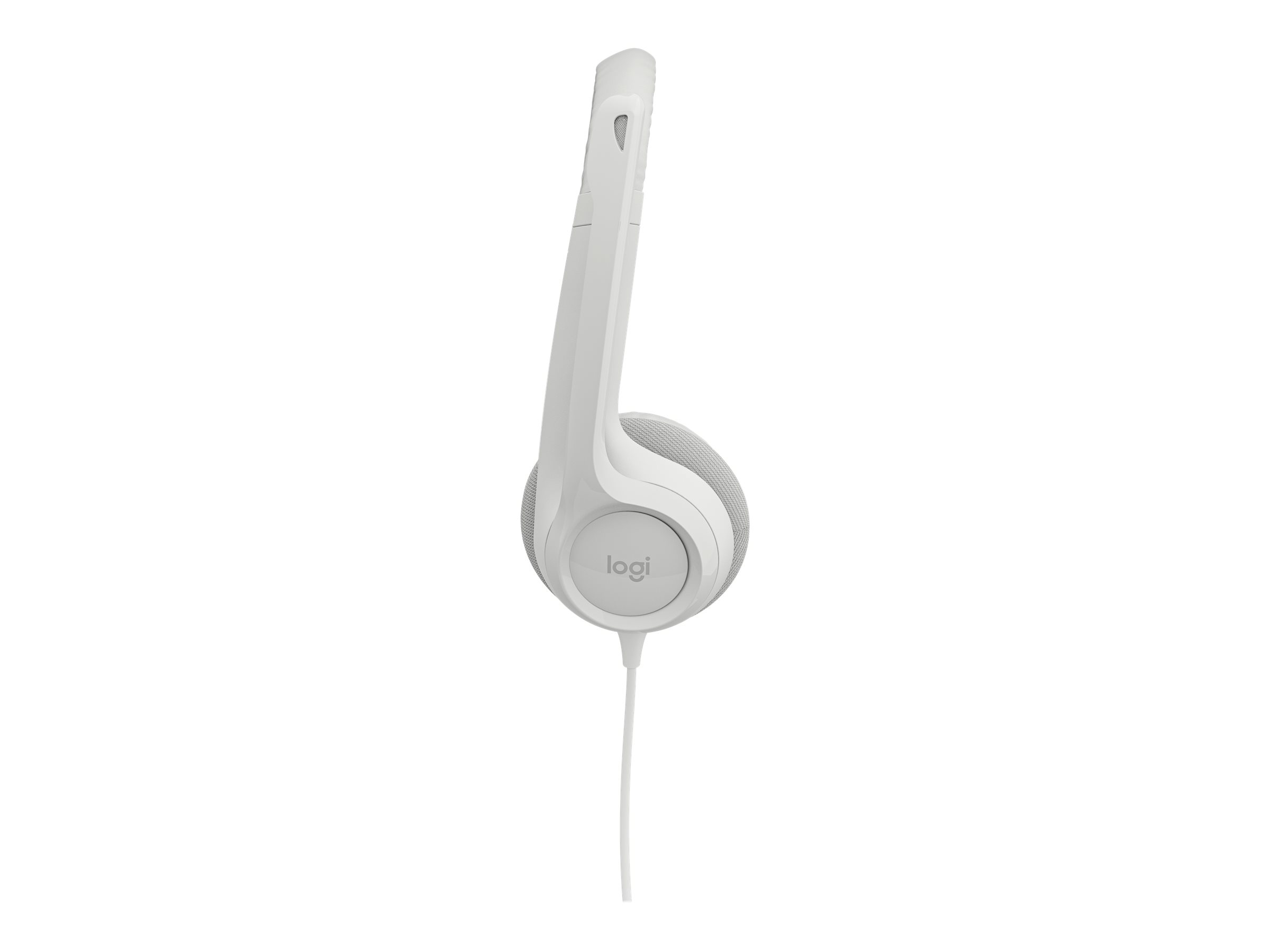 Logitech H390 - Micro-casque - sur-oreille - filaire - USB-A - blanc cassé - 981-001286 - Écouteurs
