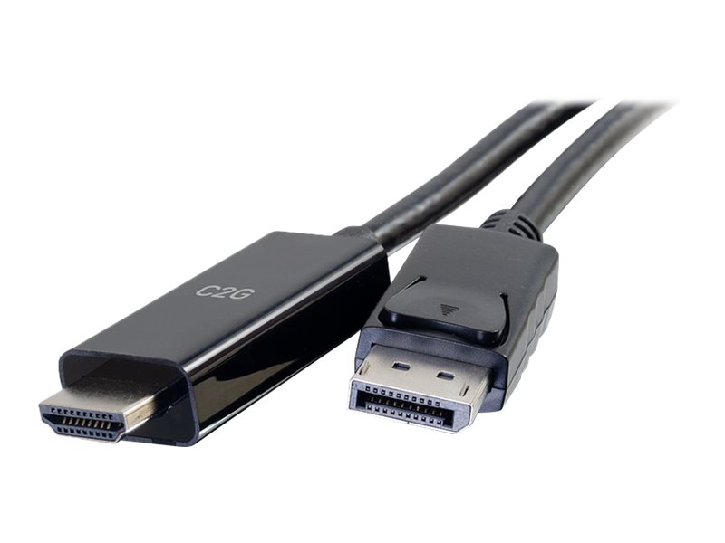 C2G 1.8m DisplayPort Male to HD Male Active Adapter Cable - 4K 60Hz - Câble adaptateur - DisplayPort mâle pour HDMI mâle - 1.8 m - noir - actif, support 4K - 80694 - Câbles HDMI