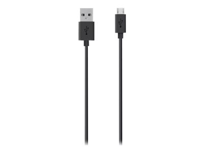 Belkin MIXIT - Câble USB - Micro-USB de type B (M) pour USB (M) - 2 m - noir - F2CU012BT2M-BLK - Câbles USB