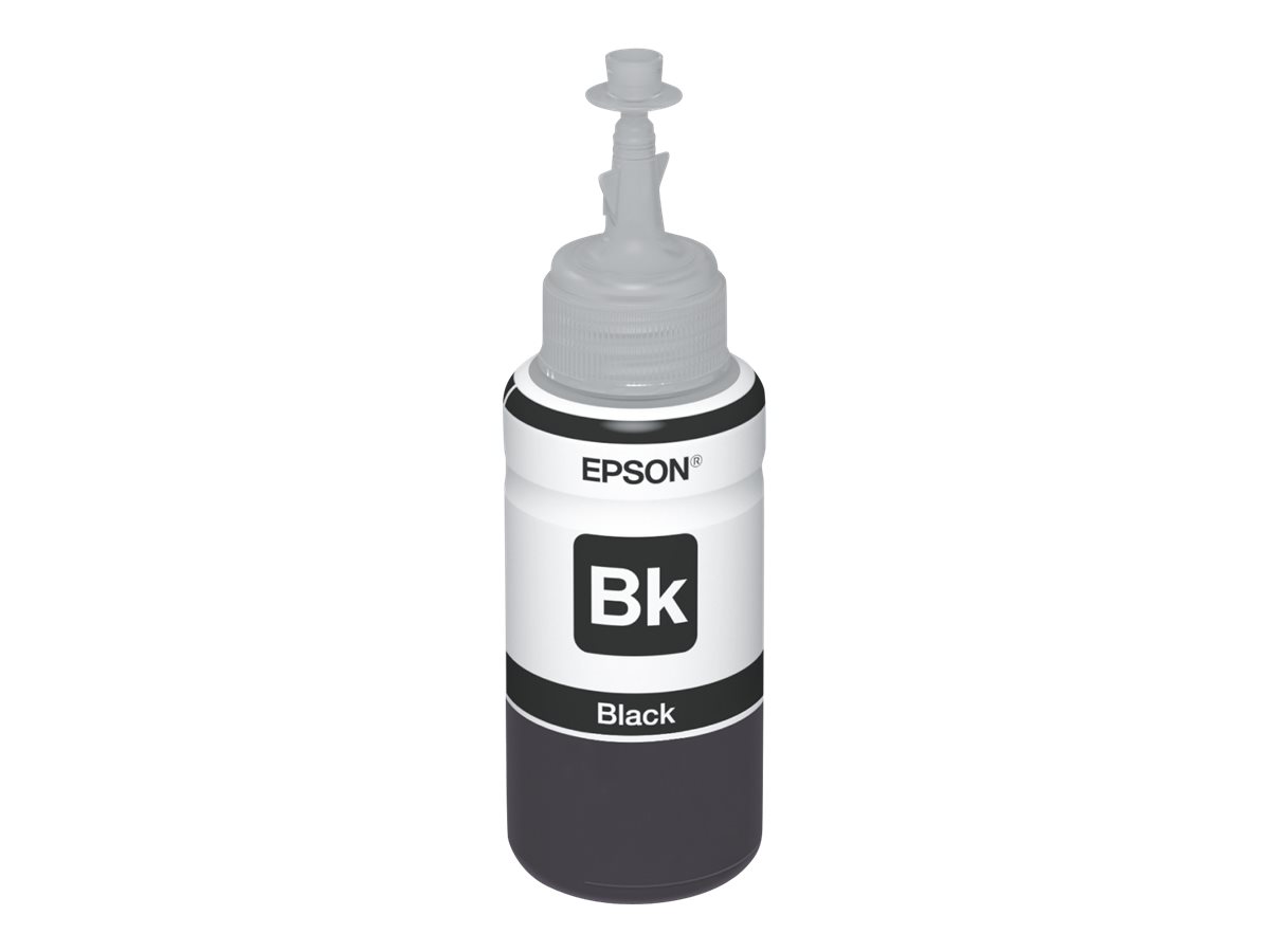 Epson T6641 - 70 ml - noir - original - recharge d'encre - pour EcoTank ET-14000, ET-16500, ET-2500, ET-2550, ET-2600, ET-2650, ET-3600, ET-4500, ET-4550 - C13T664140 - Réservoirs d'encre