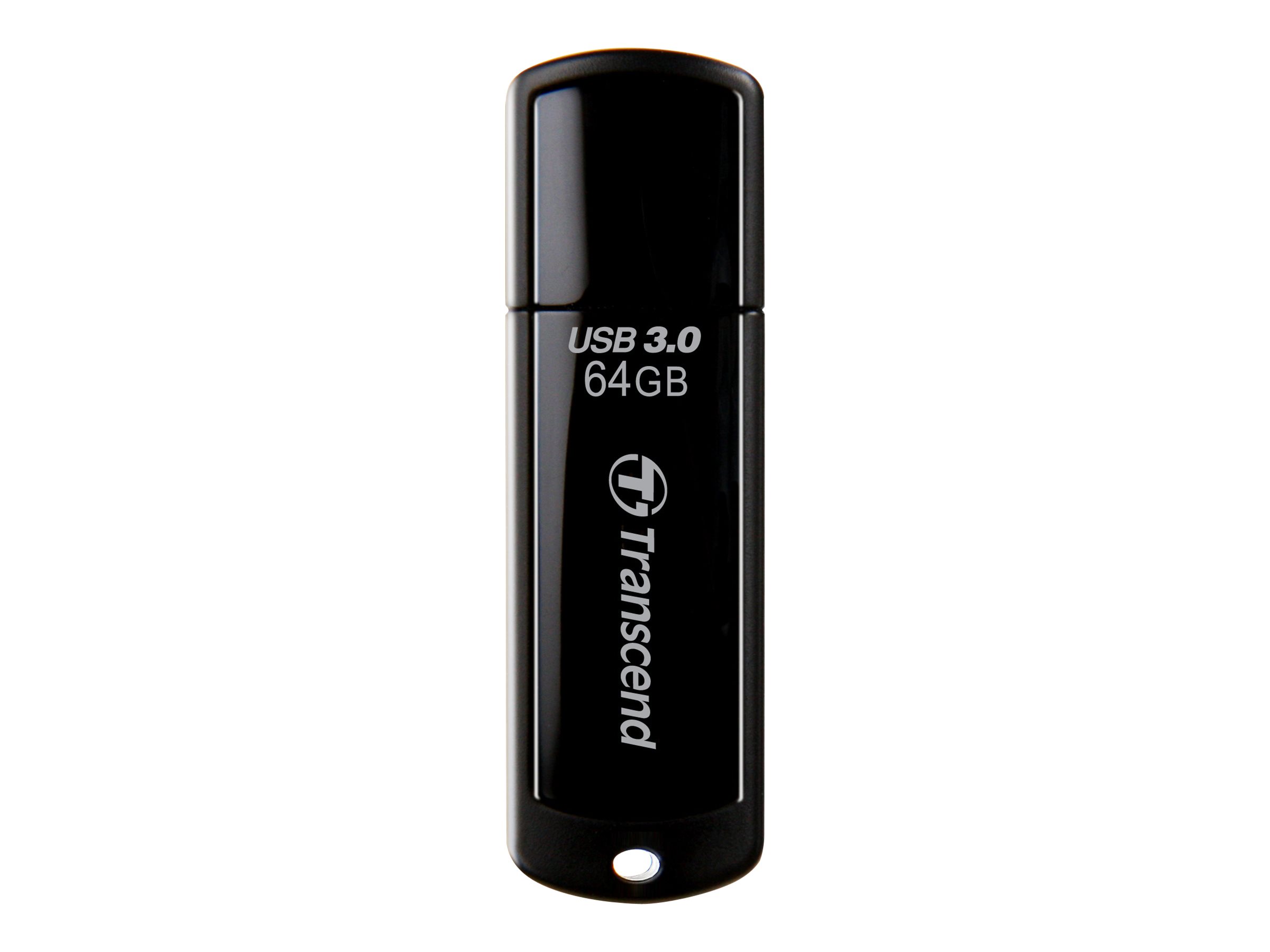 Transcend JetFlash 700 - Clé USB - 64 Go - USB 3.0 - noir - TS64GJF700 - Lecteurs flash