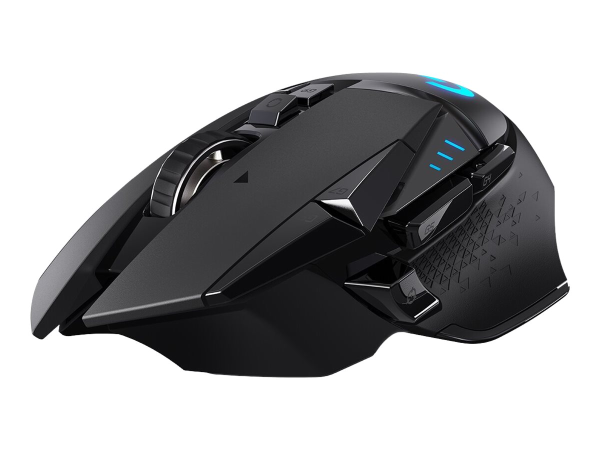 Souris de jeu Logitech G502 LIGHTSPEED - Souris - optique - 11 boutons - sans fil, filaire - 2.4 GHz - récepteur sans fil USB - 910-005567 - Souris