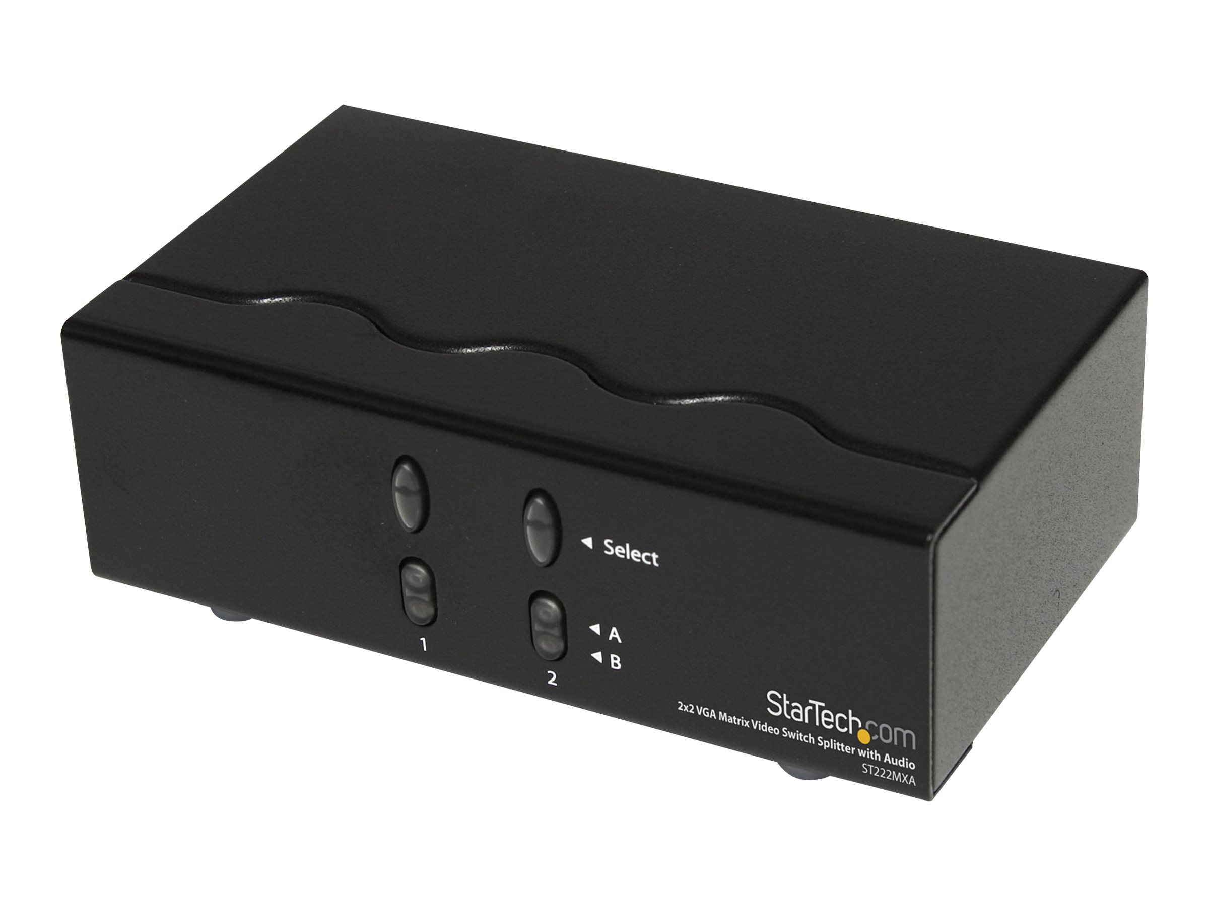 StarTech.com Répartiteur/commutateur de matrice vidéo VGA 2x2 avec audio - Commutateur vidéo/audio - de bureau - pour P/N: IM12D1500P, SVA12M2NEUA, SVA12M5NA - ST222MXA - Commutateurs audio et vidéo