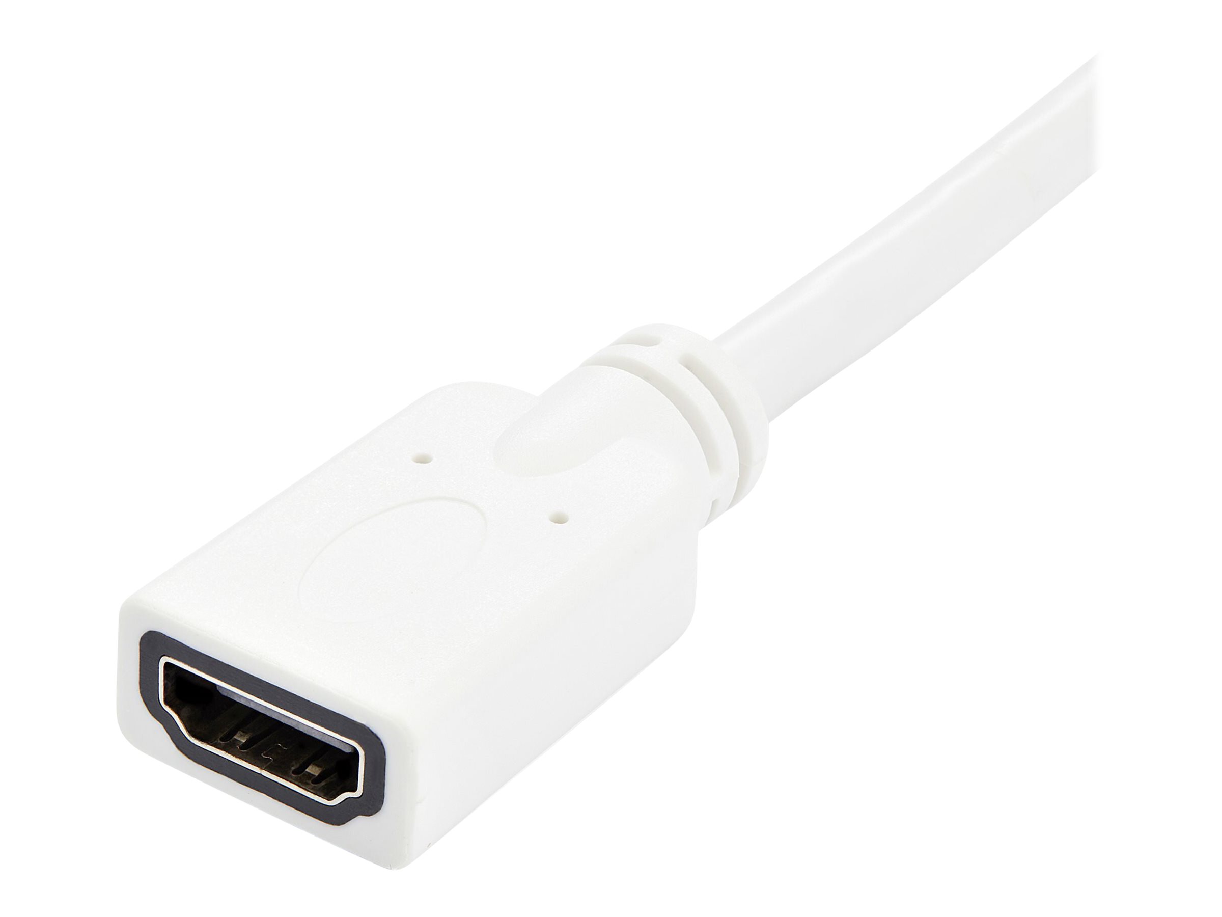 StarTech.com Adaptateur de cable video Mini DVI vers HDMI pour Macbook et iMac - Adaptateur vidéo - mini-DVI mâle pour HDMI femelle - 20 cm - blanc - pour P/N: HDMIROTMM6 - MDVIHDMIMF - Accessoires pour téléviseurs