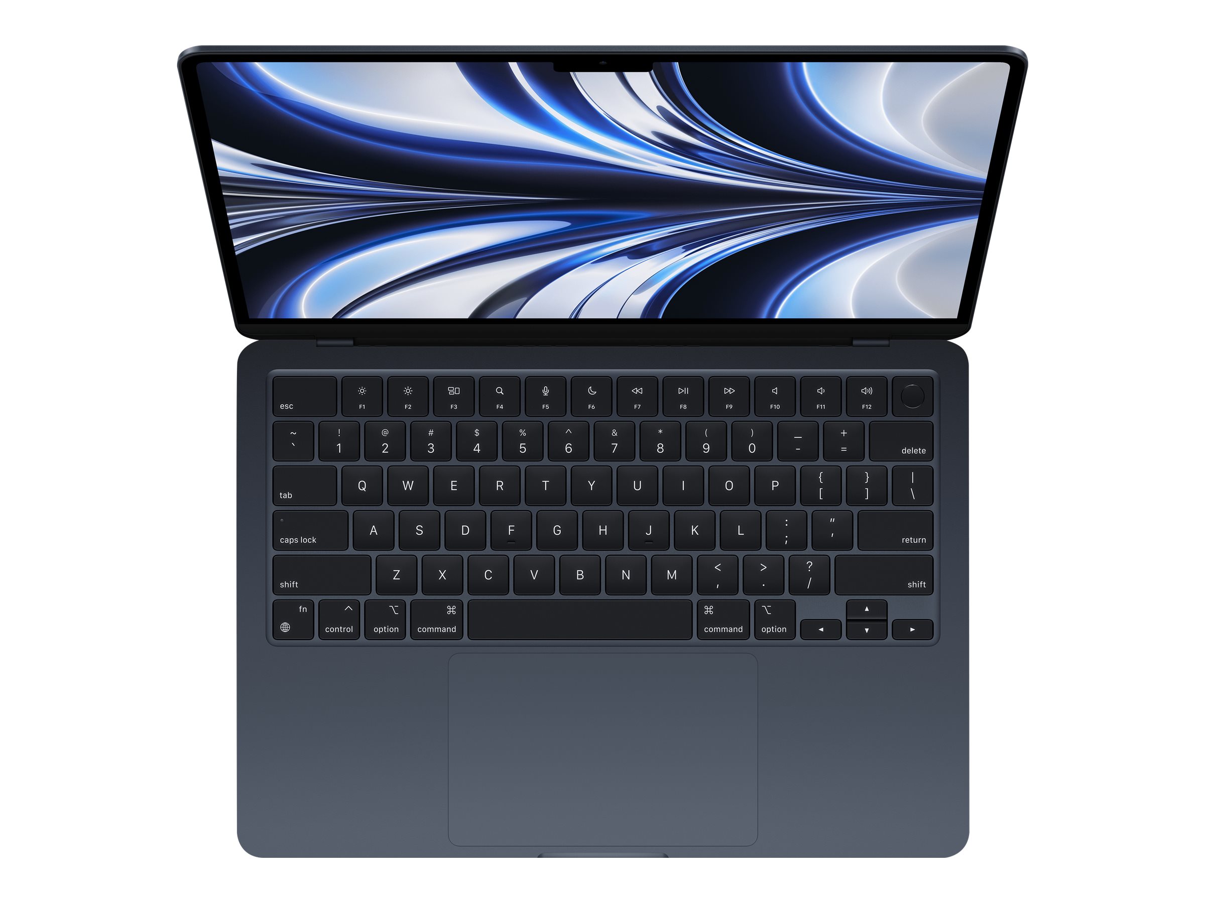 Apple MacBook Air - M2 - M2 8-core GPU - 8 Go RAM - 256 Go SSD - 13.6" IPS 2560 x 1664 (WQXGA) - Wi-Fi 6 - noir minuit - clavier : Français - MLY33FN/A - Ordinateurs portables