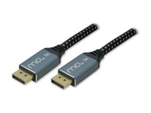 MCL - Câble DisplayPort - DisplayPort (M) - DisplayPort 1.4 - 3 m - support 8K60Hz (7680 x 4320) - noir, blanc - MC3A99A0MC3993Z - Câbles vidéo