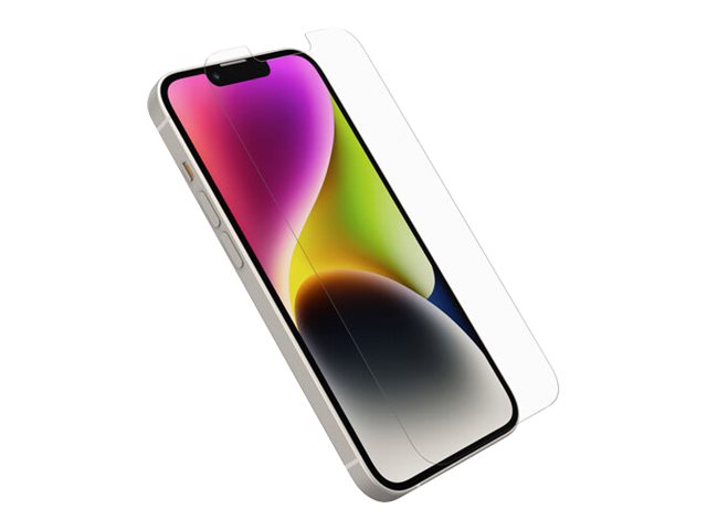 OtterBox Amplify Glass - Protection d'écran pour téléphone portable - antimicrobien - verre - clair - pour Apple iPhone 13, 14 - 77-88846 - Accessoires pour téléphone portable