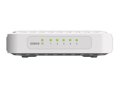 NETGEAR GS605v4 - Commutateur - non géré - 5 x 10/100/1000 - de bureau - GS605-400PES - Concentrateurs et commutateurs gigabit