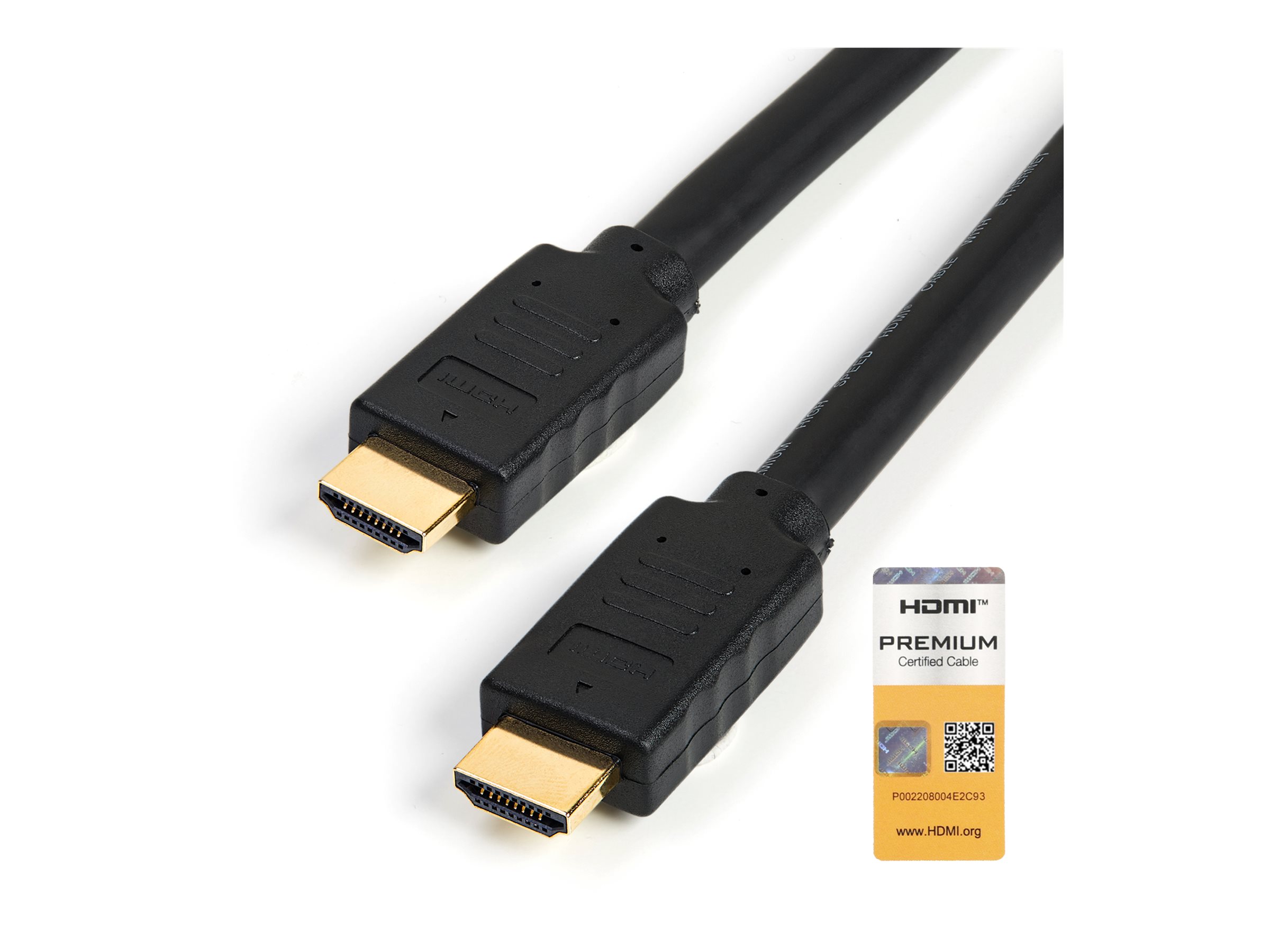 StarTech.com Câble HDMI grande vitesse haute qualité de 7 m avec Ethernet - 4K 60 Hz (HDMM7MP) - Câble HDMI avec Ethernet - HDMI mâle pour HDMI mâle - 7 m - noir - pour P/N: KITBXDOCKPEU, KITBXDOCKPNA, KITBXDOCKPUK, KITBZDOCK, USBC-HDMI-CDP2HD4K60 - HDMM7MP - Accessoires pour systèmes audio domestiques