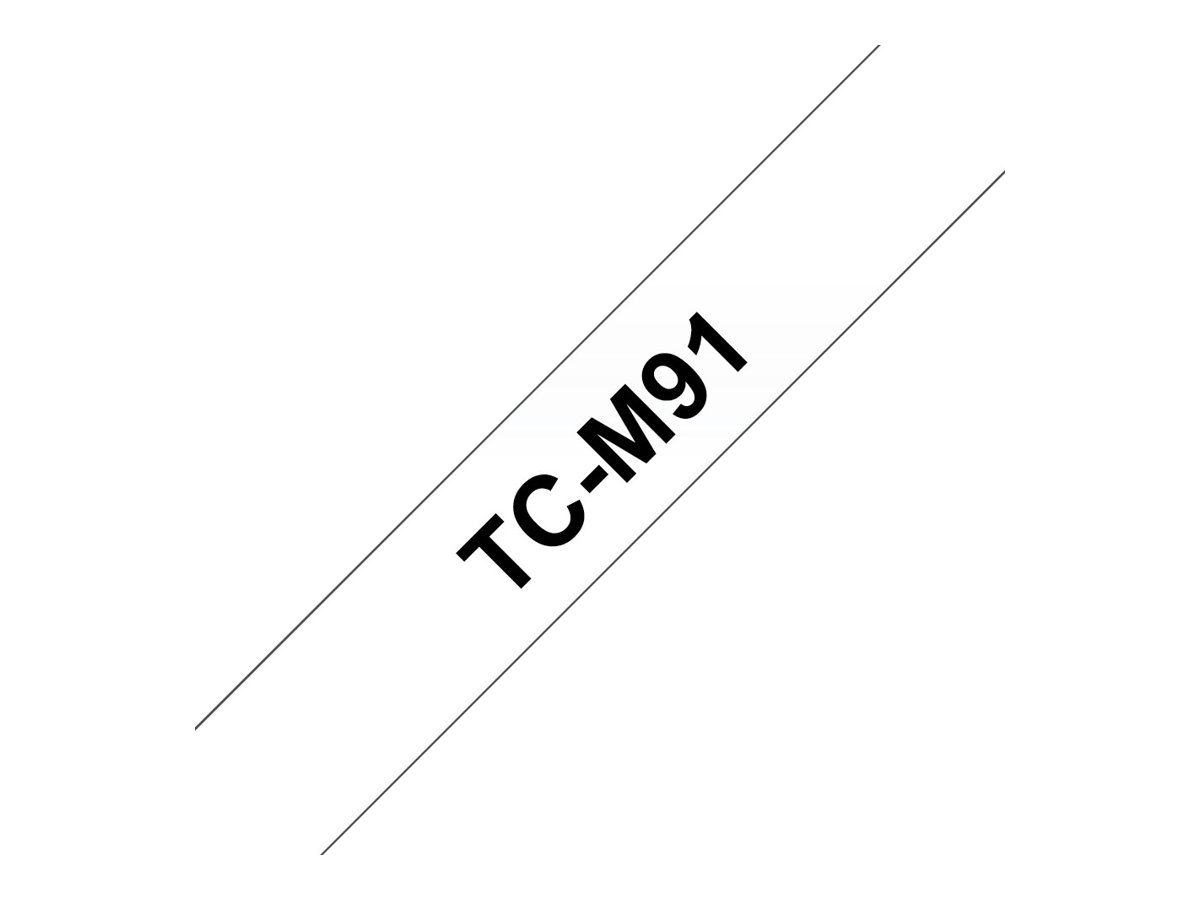 Brother TCM91 - Mat - 9 mm x noir sur transparent - ruban - pour P-Touch PT-2000, PT-3000, PT-500, PT-5000, PT-8E - TCM91 - support spécial