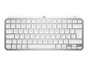 Logitech MX Keys Mini for Mac - Clavier - rétroéclairé - Bluetooth - AZERTY - Français - gris pâle - 920-010520 - Claviers
