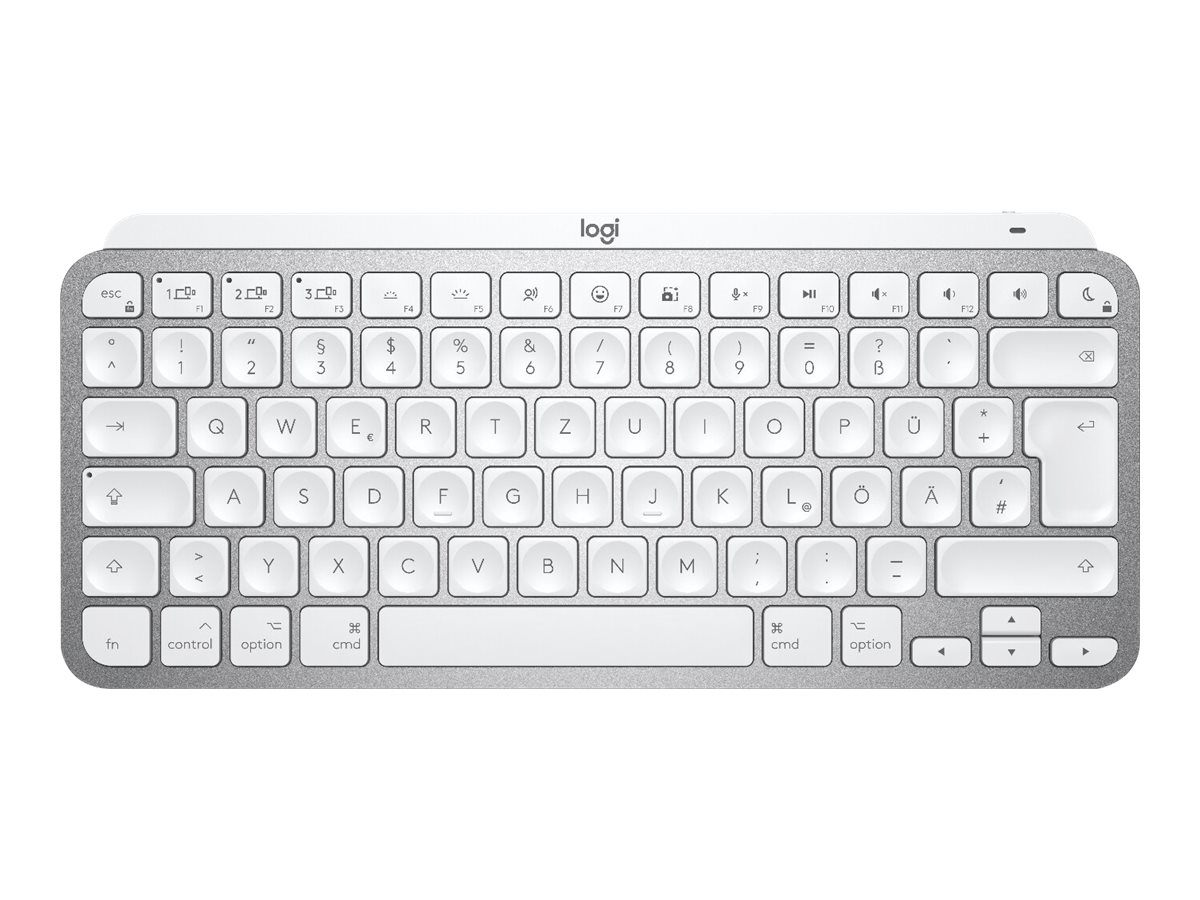 Logitech MX Keys Mini for Mac - Clavier - rétroéclairé - Bluetooth - AZERTY - Français - gris pâle - 920-010520 - Claviers
