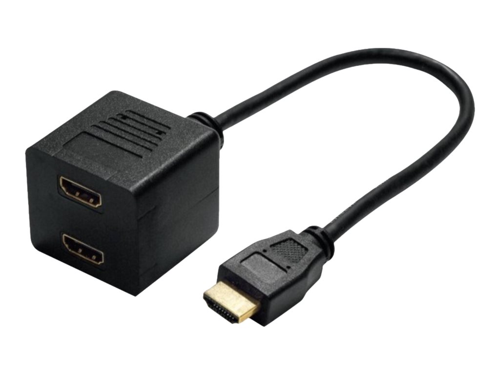 Uniformatic - Répartiteur vidéo/audio - 2 x HDMI - de bureau - 73504 - Commutateurs audio et vidéo