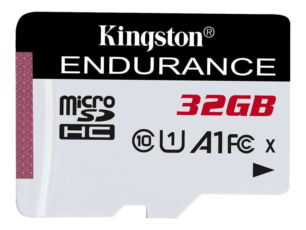 Kingston High Endurance - Carte mémoire flash - 32 Go - A1 / UHS-I U1 / Class10 - microSDHC UHS-I - SDCE/32GB - Cartes flash