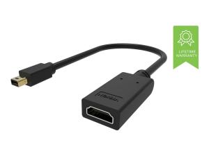 VISION - Adaptateur vidéo - Mini DisplayPort mâle pour HDMI femelle - noir - support 4K - TC-MDPHDMI/BL - Accessoires pour téléviseurs