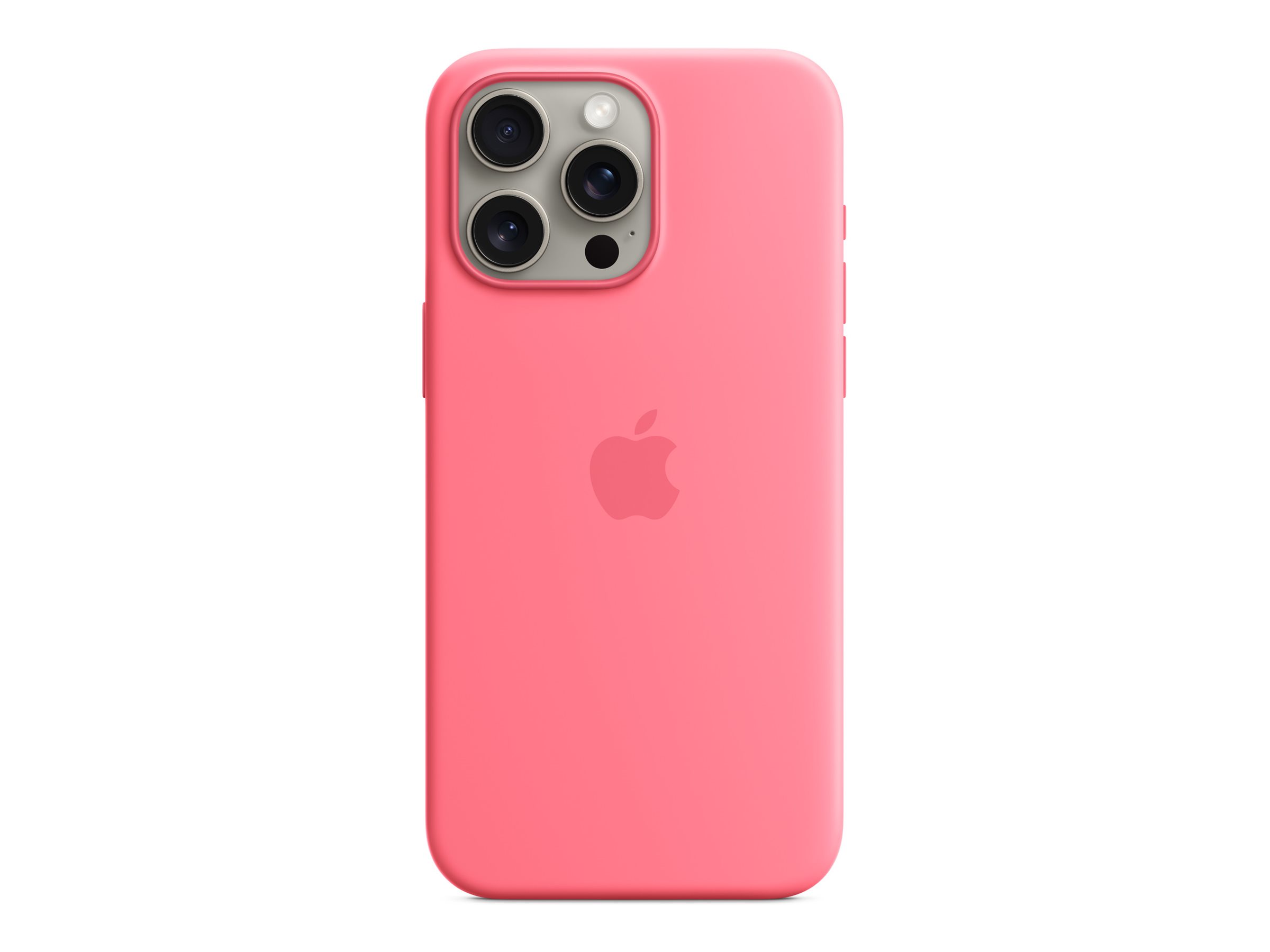Apple - Coque de protection pour téléphone portable - compatibilité avec MagSafe - silicone - rose - pour iPhone 15 Pro Max - MWNN3ZM/A - Coques et étuis pour téléphone portable