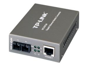 TP-Link MC200CM - Convertisseur de média à fibre optique - 1GbE - 1000Base-SX, 1000Base-T - RJ-45 / SC multi-mode - jusqu'à 550 m - 850 nm - pour P/N: TL-MC1400, TL-SG3210XHP-M2 V2.6, TL-SG3452XP V1 - MC200CM - Transmetteurs optiques