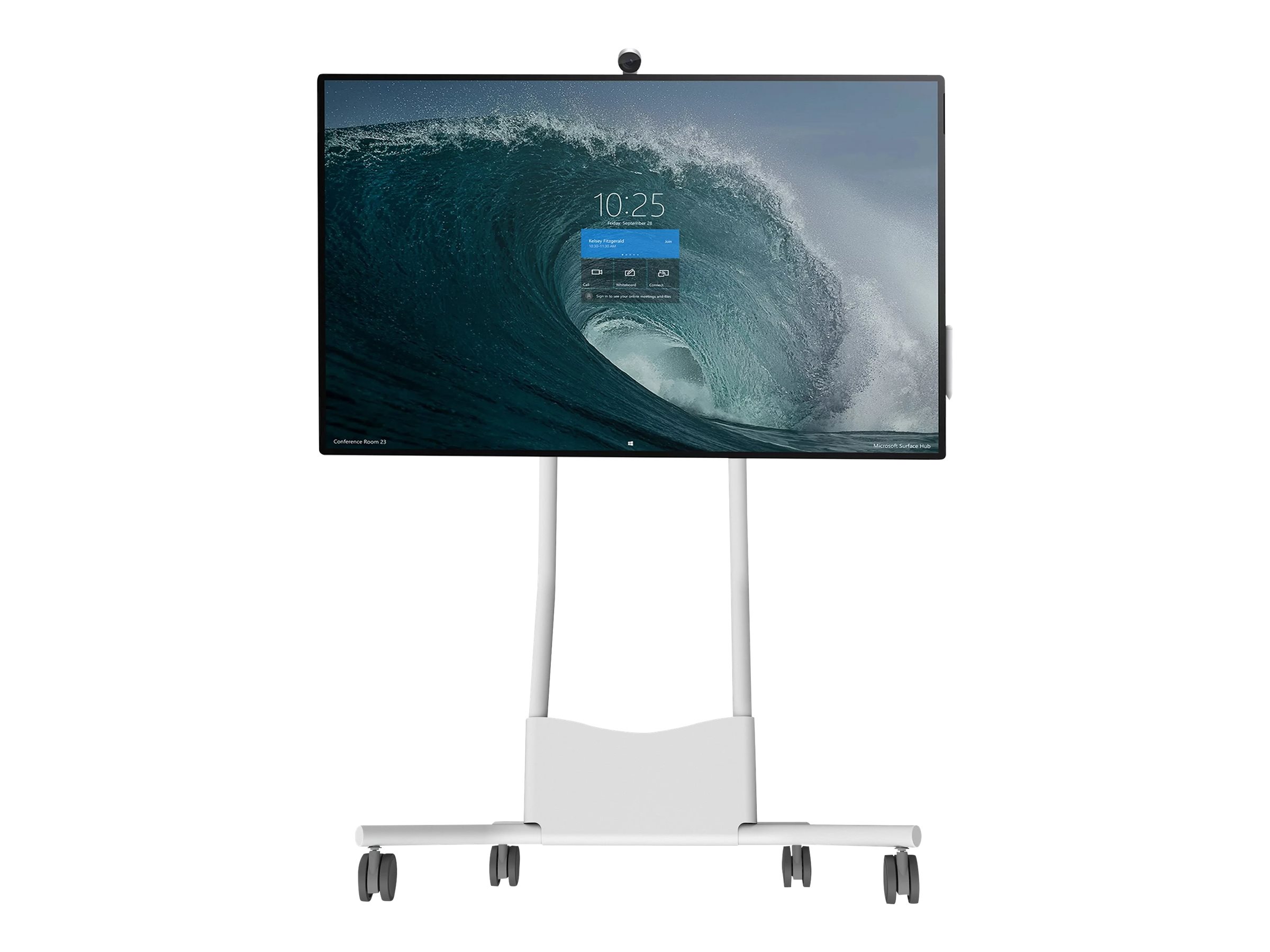 Peerless-AV SmartMount - Chariot - pour écran plat interactif - blanc - Taille d'écran : 50.5" - Interface de montage : 350 x 350 mm - pour Microsoft Surface Hub 2S 50" - SR560-HUB2 - Chariots
