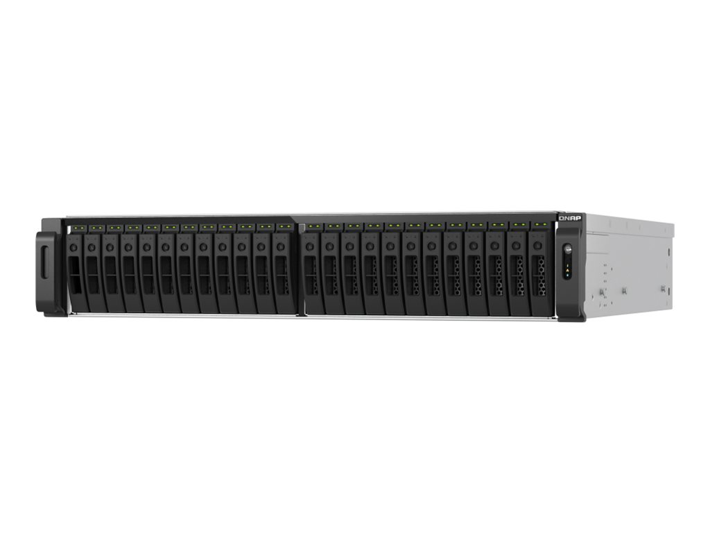 QNAP TS-H3077AFU-R5 - Serveur NAS - 30 Baies - rack-montable - SATA 6Gb/s - RAID RAID 0, 1, 5, 6, 10, 50, JBOD, 60 - RAM 32 Go - 2.5 Gigabit Ethernet / 10 Gigabit Ethernet - iSCSI support - 2U - TS-H3077AFU-R5-32G - NAS