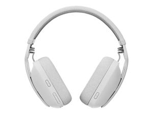 Logitech Zone Vibe 100 - Micro-casque - circum-aural - Bluetooth - sans fil - blanc cassé - 981-001219 - Écouteurs