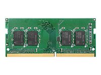 Synology - DDR4 - module - 4 Go - SO DIMM 260 broches - 2666 MHz / PC4-21300 - 1.2 V - mémoire sans tampon - non ECC - pour Deep Learning NVR DVA3219 - D4NESO-2666-4G - DDR4