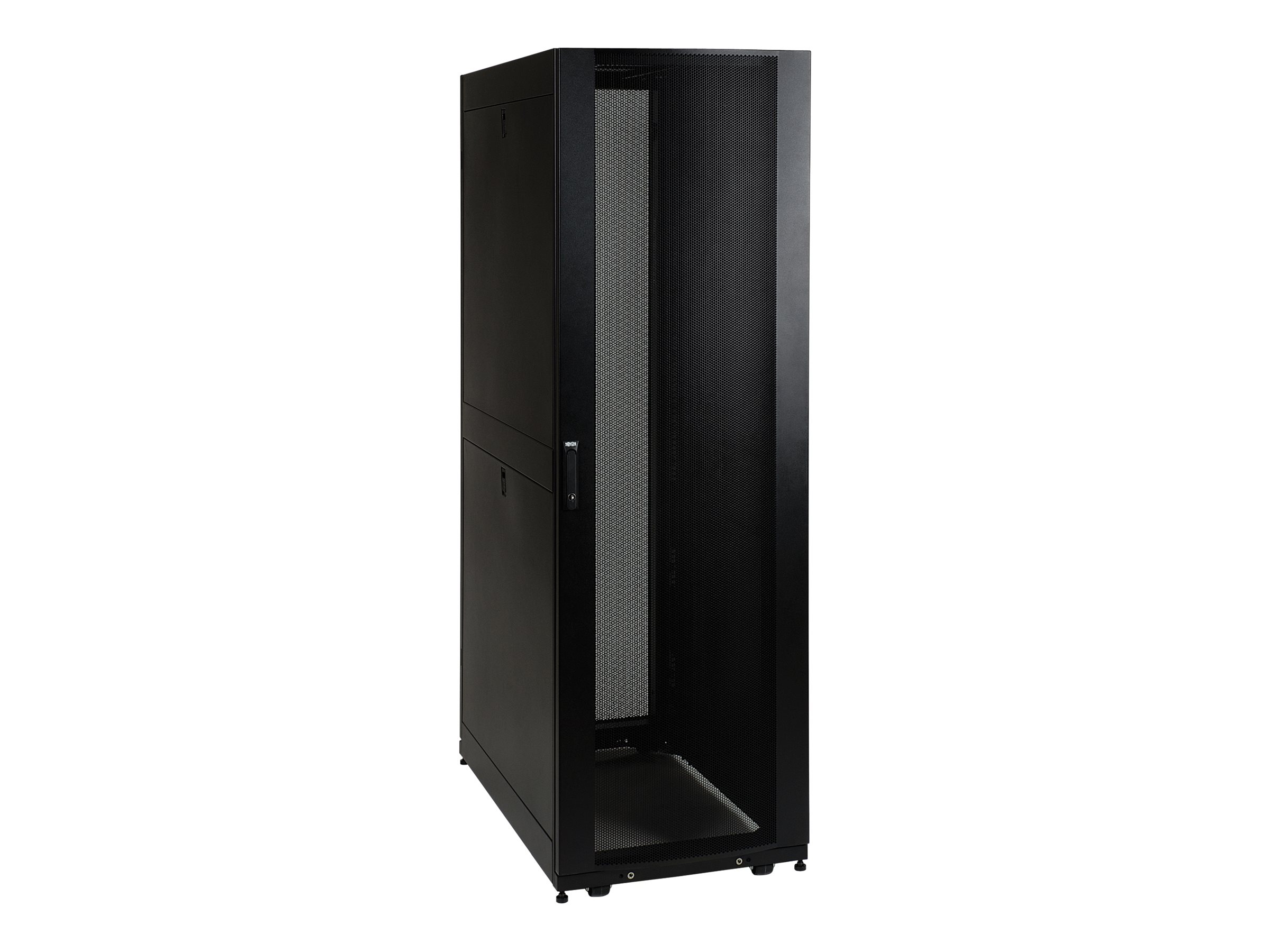 Tripp Lite 42U Rack Enclosure Server Cabinet Knock-Down w/ Doors & Sides - Rack armoire - noir - 42U - 19" - SR42UBKD - Accessoires pour serveur