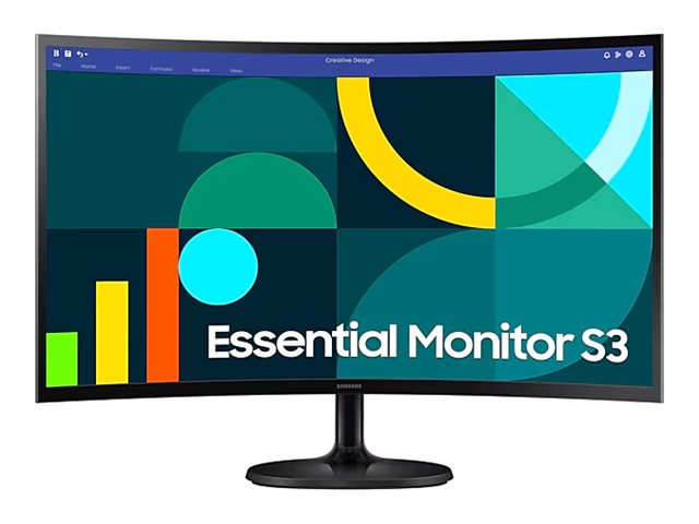 Samsung S27D362GAU - S36GD Series - écran LED - incurvé - 27" - 1920 x 1080 Full HD (1080p) @ 100 Hz - VA - 250 cd/m² - 3000:1 - 4 ms - HDMI, VGA - noir - LS27D362GAUXEN - Écrans d'ordinateur