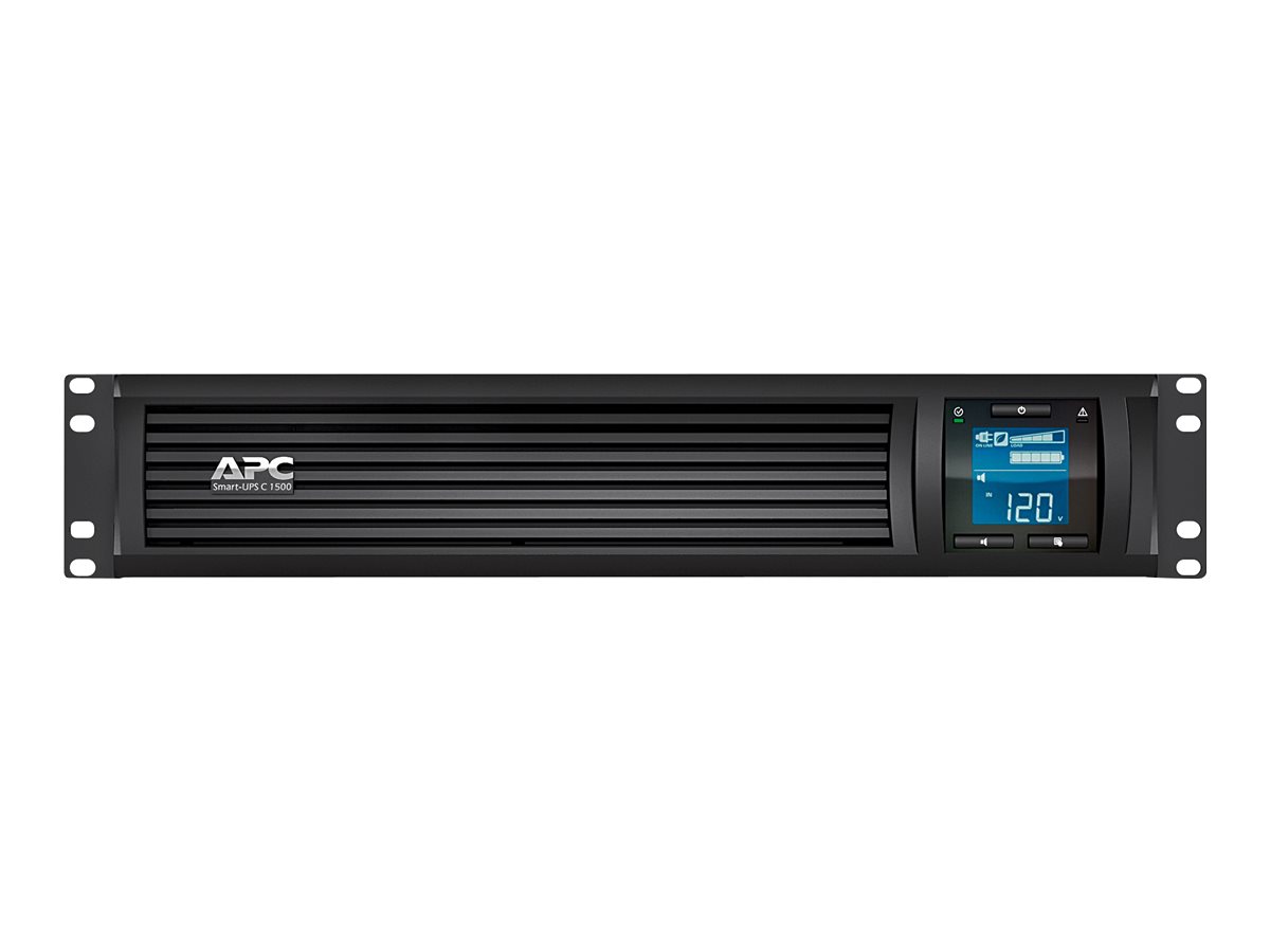 APC Smart-UPS C SMC1500I-2UC - Onduleur (rack-montable) - CA 220/230/240 V - 900 Watt - 1500 VA - RS-232, USB - connecteurs de sortie : 4 - 2U - noir - avec APC SmartConnect - SMC1500I-2UC - UPS montables sur rack