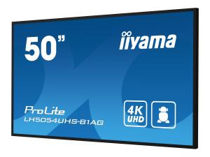 Iiyama LH5054UHS-B1AG - Classe de diagonale 50" LH54 Series écran LCD rétro-éclairé par LED - signalétique numérique interactive - avec lecteur multimédia SoC intégré - 4K UHD (2160p) 3840 x 2160 - LH5054UHS-B1AG - Écrans de signalisation numérique