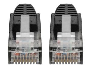 Eaton Tripp Lite Series Cat6 Gigabit Snagless Molded (UTP) Ethernet Cable (RJ45 M/M), PoE, Black, 7 ft. (2.13 m) - Cordon de raccordement - RJ-45 (M) pour RJ-45 (M) - 2.13 m - UTP - CAT 6 - moulé, sans crochet, bloqué - noir - N201-007-BK - Câbles à paire torsadée