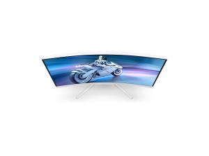 Philips Evnia 5000 27M2C5201L - Écran LED - jeux - incurvé - 27" - 1920 x 1080 Full HD (1080p) @ 180 Hz - Fast VA - 3000:1 - HDR10 - 0.5 ms - 2xHDMI, DisplayPort - blanc - 27M2C5201L/00 - Écrans d'ordinateur