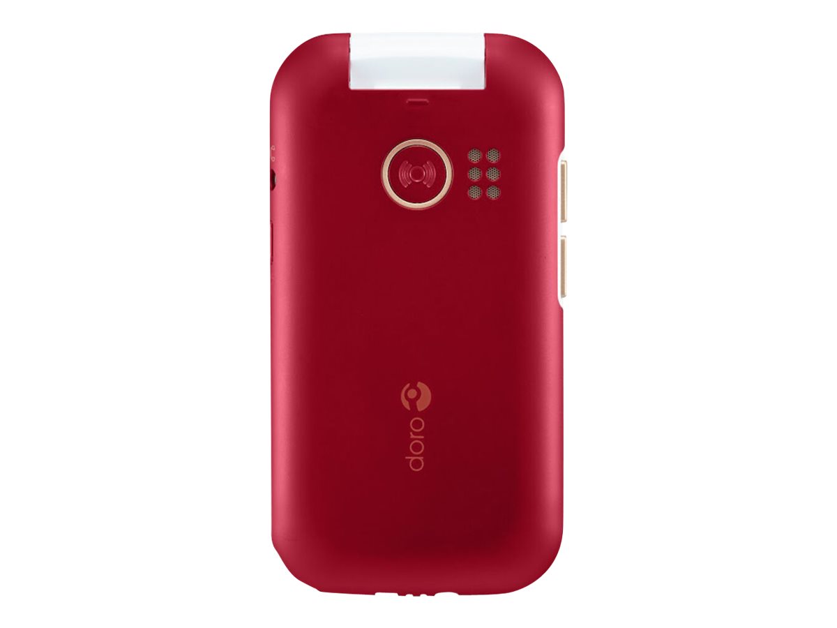 DORO 7080 - 4G téléphone de service - double SIM - RAM 512 Mo / Mémoire interne 4 Go - microSD slot - 320 x 240 pixels - rear camera 5 MP - front camera 2 MP - rouge - 7950 - Téléphones 4G