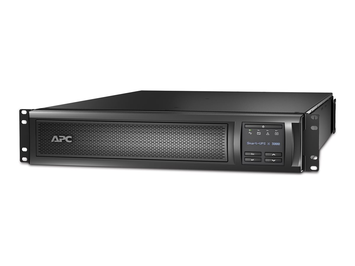 APC Smart-UPS X 3000 Rack/Tour LCD - Onduleur - CA 208/220/230/240 V - 2.7 kW - 3000 VA - RS-232, USB - connecteurs de sortie : 9 - 2U - noir - pour P/N: AR4018SPX432, AR4024SP, AR4024SPX429, AR4024SPX431, AR4024SPX432, NBWL0356A - SMX3000RMHV2U - UPS autonomes