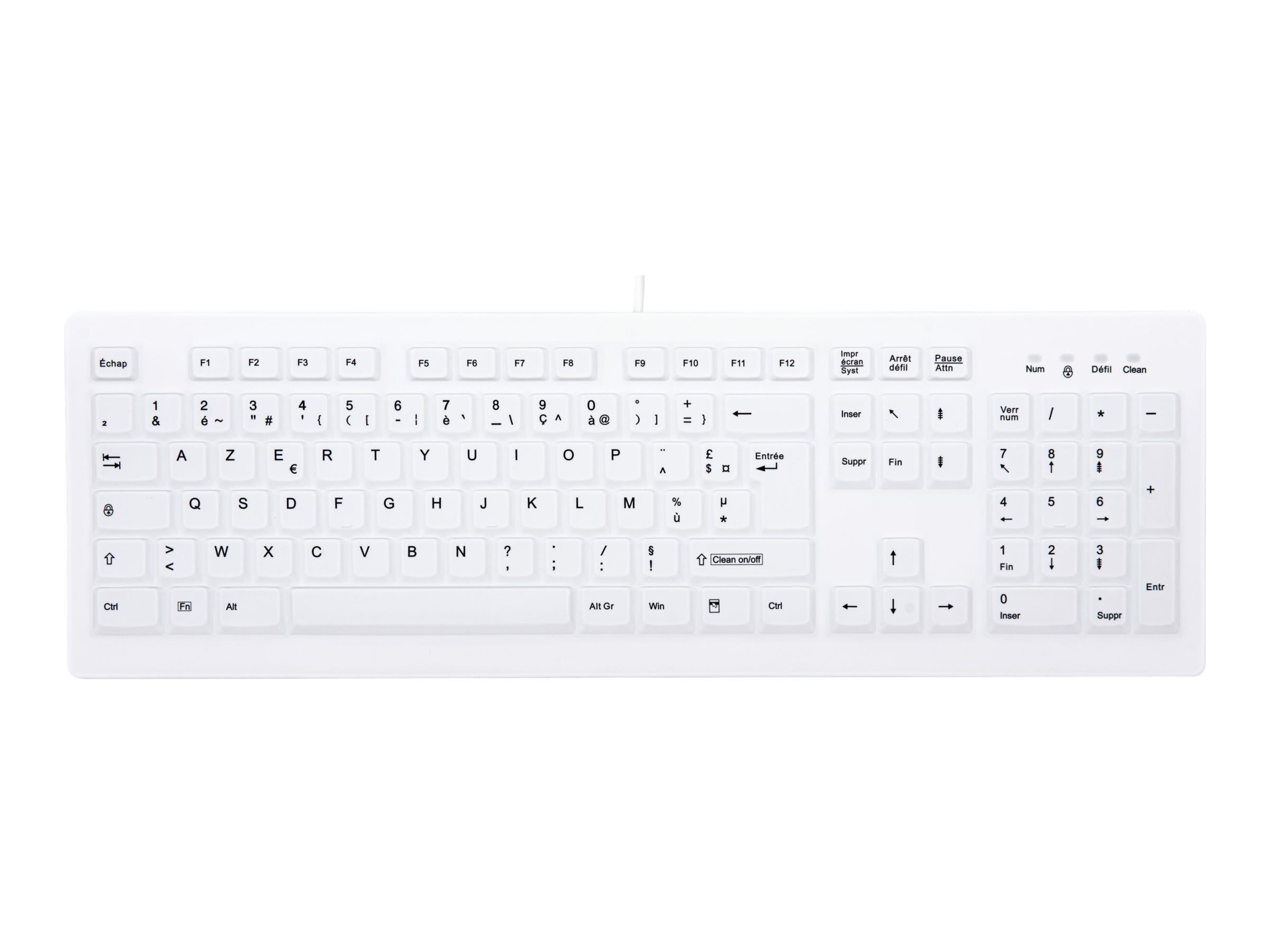 Active Key MedicalKey AK-C8100 - Clavier - USB - AZERTY - Français - blanc - AK-C8100F-U1-W/FR - Claviers