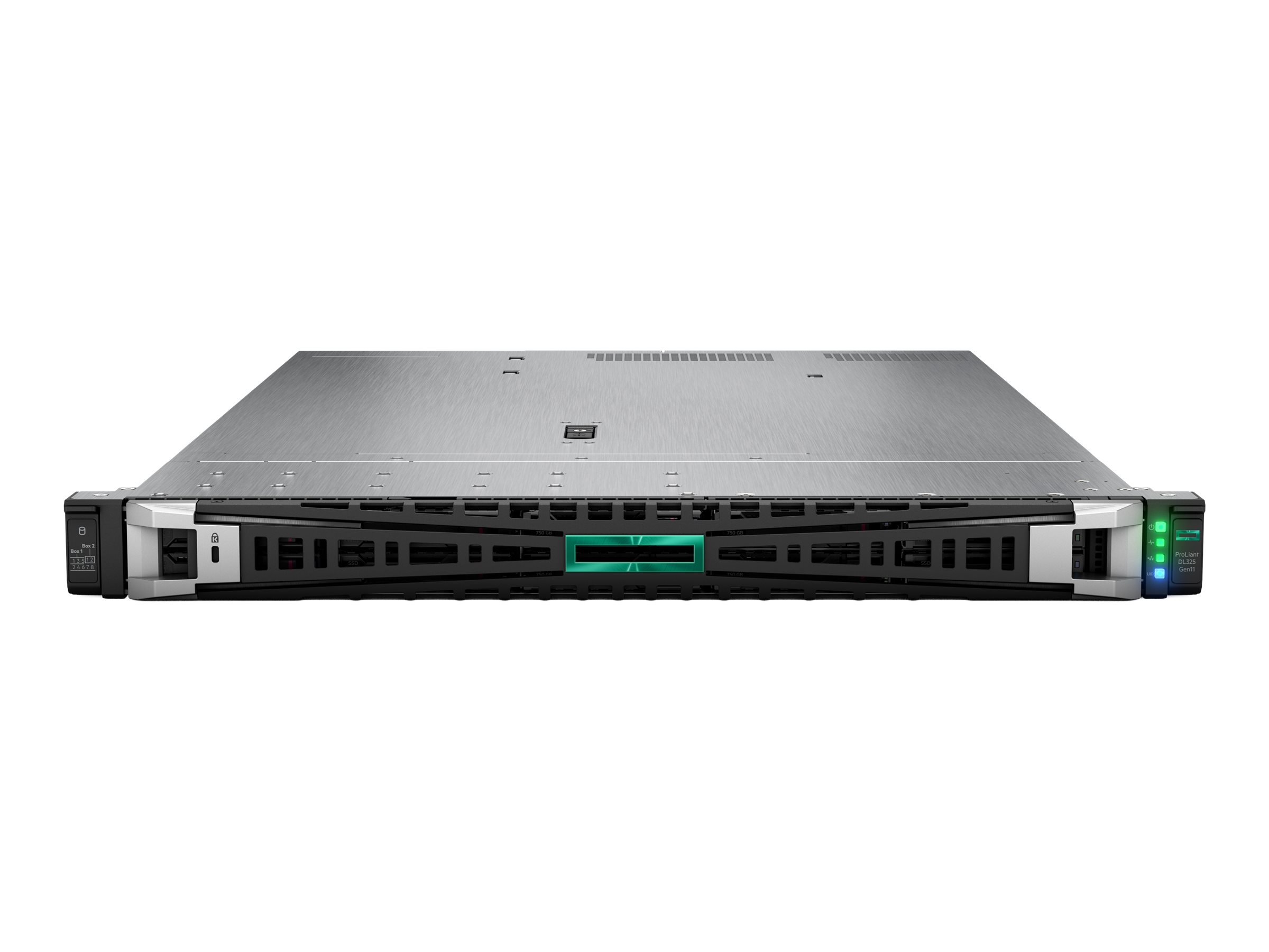 HPE ProLiant DL325 Gen11 Performance - Serveur - Montable sur rack - 1U - 1 voie - 1 x EPYC 9354P / jusqu'à 3.8 GHz - RAM 32 Go - SATA/SAS/NVMe - hot-swap 2.5" baie(s) - aucun disque dur - Gigabit Ethernet, 10 Gigabit Ethernet - moniteur : aucun - P58691-421 - Serveurs rack