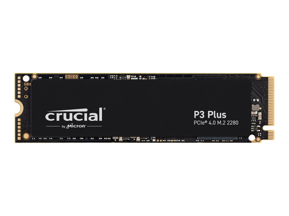 Crucial P3 Plus - SSD - 500 Go - interne - M.2 2280 - PCIe 4.0 (NVMe) - CT500P3PSSD8 - Disques SSD