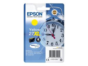 Epson 27XL - 10.4 ml - XL - jaune - original - cartouche d'encre - pour WorkForce WF-3620, WF-3640, WF-7110, WF-7210, WF-7610, WF-7620, WF-7710, WF-7715, WF-7720 - C13T27144012 - Cartouches d'encre Epson