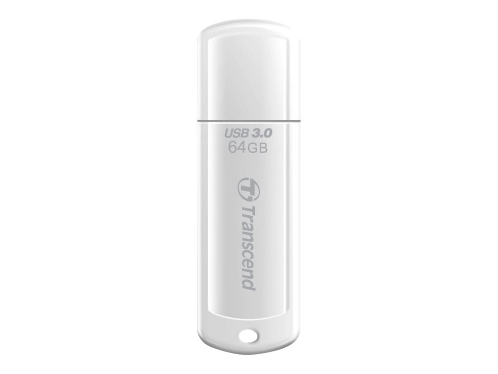 Transcend JetFlash 730 - Clé USB - 64 Go - USB 3.0 - blanc - TS64GJF730 - Lecteurs flash