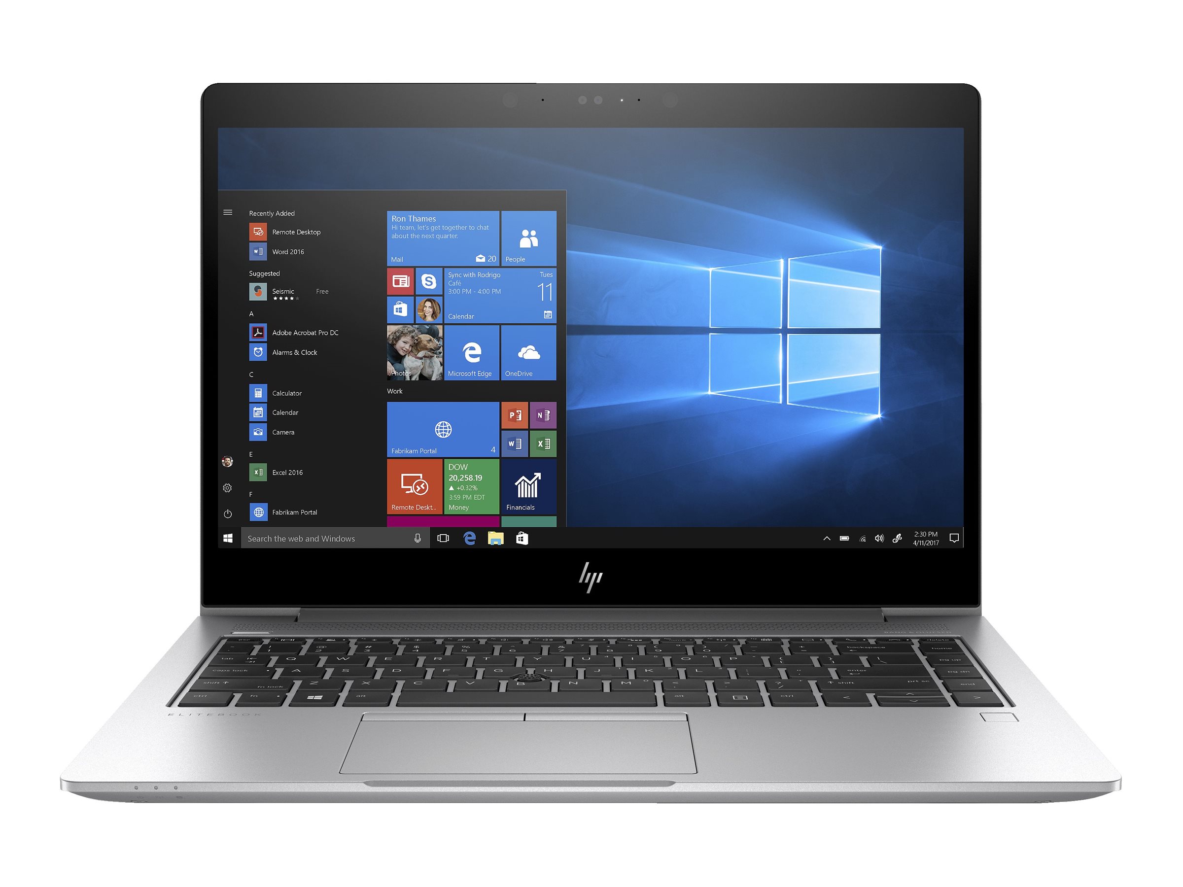 HP EliteBook 840 G5 Notebook - Intel Core i5 - 8350U / jusqu'à 3.6 GHz - Win 10 Pro - UHD Graphics 620 - 16 Go RAM - 256 Go SSD - 14" IPS 1920 x 1080 (Full HD) - Gigabit Ethernet - Wi-Fi 5 - argent - clavier : Français - recommercialisé - 9R594E8Q#ABF - Ordinateurs portables