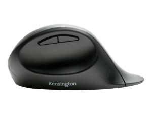 Kensington Pro Fit Ergo Wireless Mouse - Souris - ergonomique - 5 boutons - sans fil - 2.4 GHz, Bluetooth 4.0 LE - récepteur sans fil USB - noir - Pour la vente au détail - K75404EU - Souris