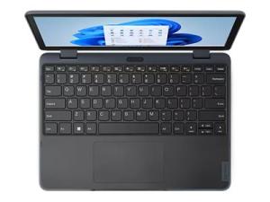 Lenovo 500w Yoga Gen 4 82VQ - Conception inclinable - Intel N-series - N100 / jusqu'à 3.4 GHz - Win 11 Pro National Academic - UHD Graphics - 4 Go RAM - 128 Go SSD NVMe - 12.2" IPS écran tactile 1920 x 1200 - Wi-Fi 6 - gris ardoise - clavier : Français - 82VQ000BFR - Ordinateurs portables