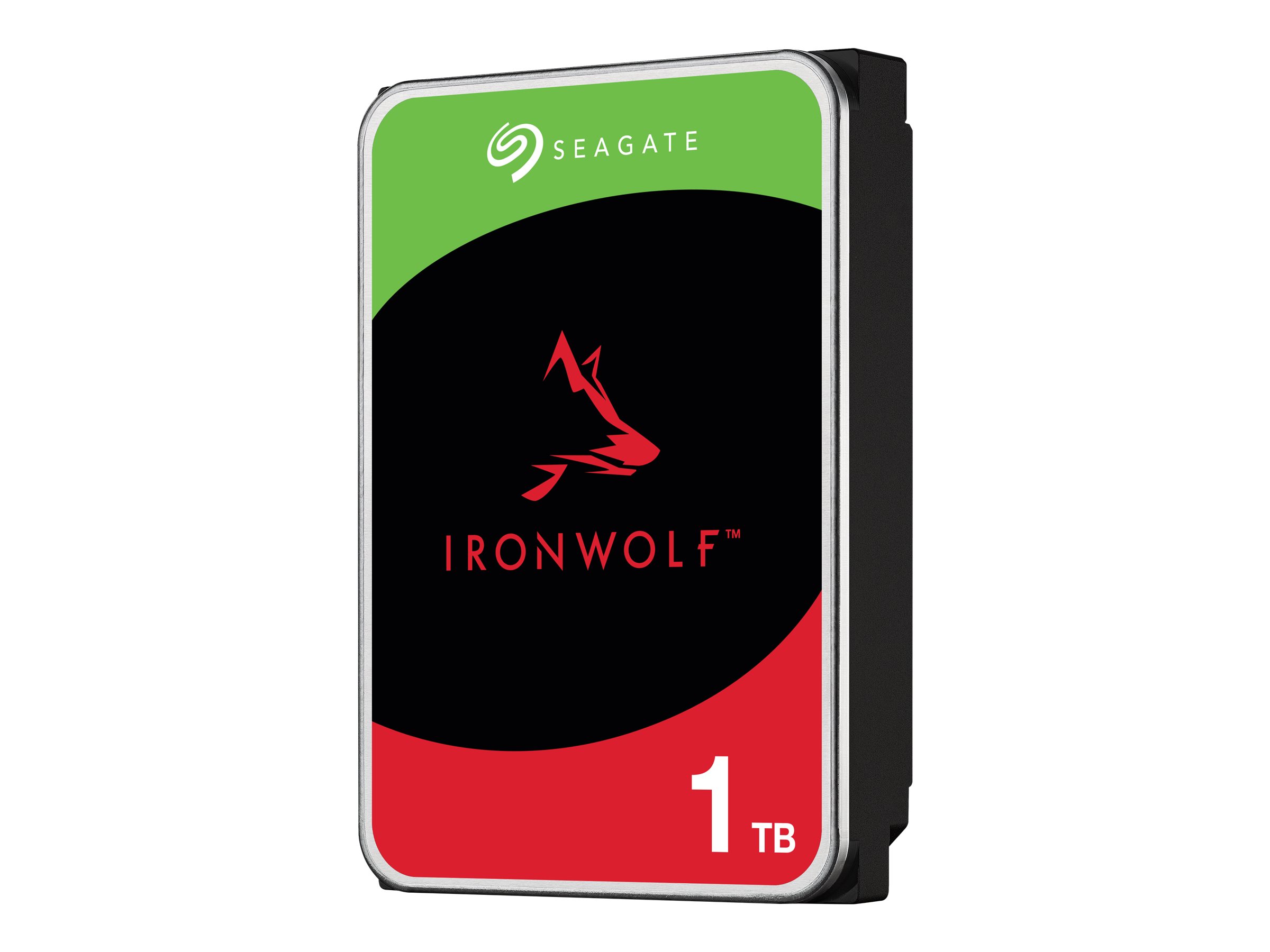 Seagate IronWolf ST1000VN008 - Disque dur - 1 To - interne - 3.5" - SATA 6Gb/s - 5400 tours/min - mémoire tampon : 256 Mo - ST1000VN008 - Disques durs internes