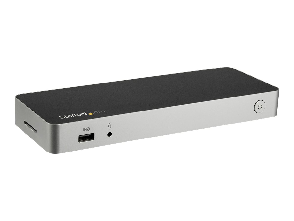 StarTech.com Dock USB-C pour PC portable - 2x 4K, PD 60W et lecteur SD - Station d'accueil - USB-C - HDMI, DP - 1GbE - 60 Watt - DK30CHDPPDUE - Stations d'accueil pour ordinateur portable