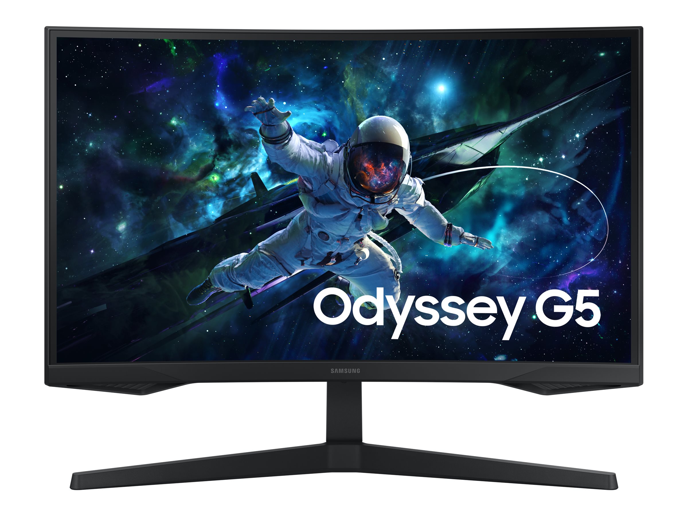Samsung Odyssey G5 S27CG554EU - G55C Series - écran LED - jeux - incurvé - 27" - 2560 x 1440 QHD @ 165 Hz - VA - 300 cd/m² - 2500:1 - HDR10 - 1 ms - HDMI, DisplayPort - noir - LS27CG554EUXEN - Écrans d'ordinateur